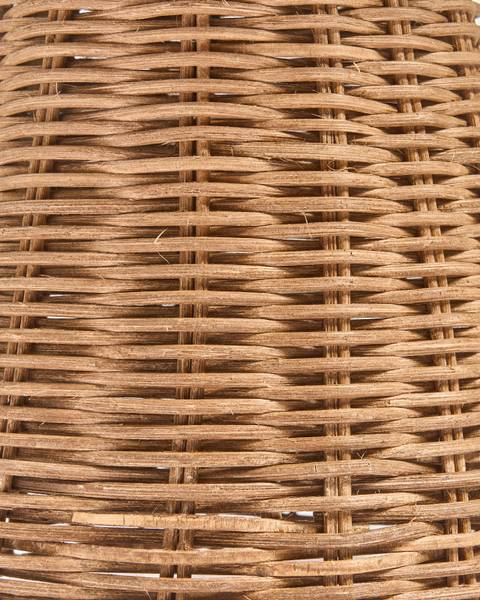 Tafellamp ALERO blauw - rotan - 31 x 35 x 31 cm