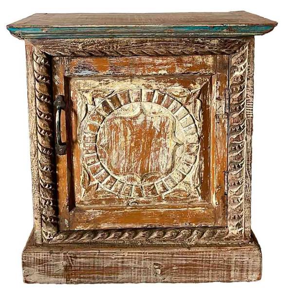 Nachttisch 4523372320 Braun - Massivholz - 52 x 57 x 30 cm