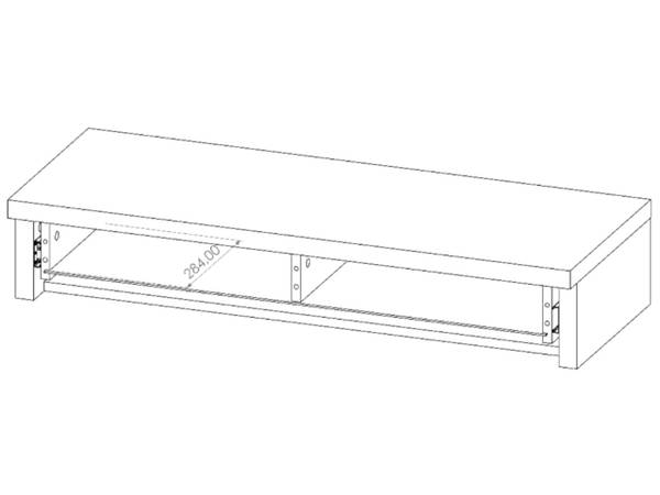 Schminktisch NUSCO Hochglanz Weiß - Weiß