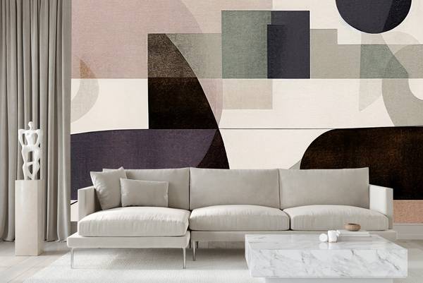 Fototapete ABSTRAKTION modernes Muster 135 x 90 x 90 cm