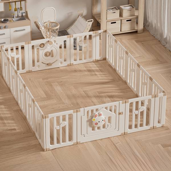 Laufgitter FE-WL-YTL61 Beige - Kunststoff - 200 x 63 x 250 cm