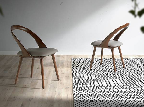 Stuhl 4063 Braun - Grau - Strukturstoff - Kunstleder - Kunstharz - 53 x 78 x 59 cm