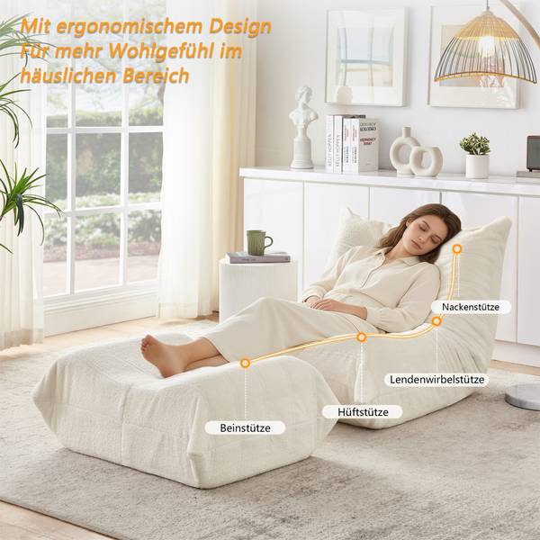 Lazy Sofa NEXUSCLARITY Beige