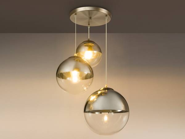 Kugel Pendelleuchte Glas 3-flammig kaufen