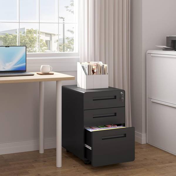 Aktenschrank Hanna Schwarz - Metall - 40 x 58 x 51 cm