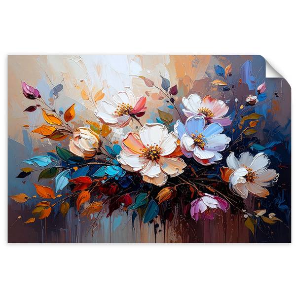 Wandsticker Blume 130 x 90 cm