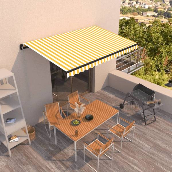 Markise 3007204-2 Gelb - Polyester - Aluminium - 350 x 1 x 450 cm