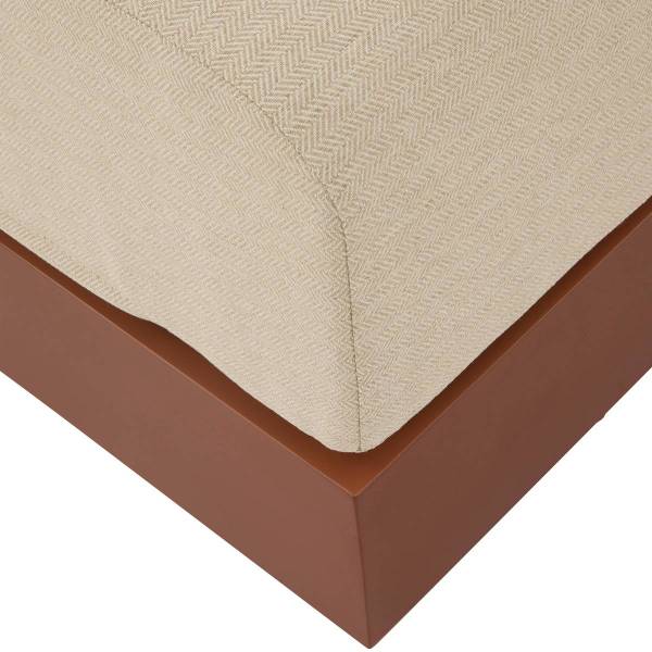 Gartenhocker ALLURE Braun - Metall - 65 x 42 x 78 cm