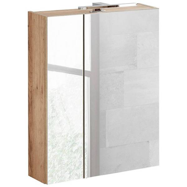 Badmöbel-Set TOSKANA-56-509 3er-Set Braun - Holzwerkstoff - 205 x 190 x 46 cm