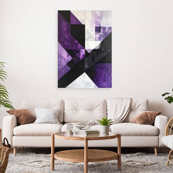 Wandbild Abstrakte Geometrie 40 x 60 cm