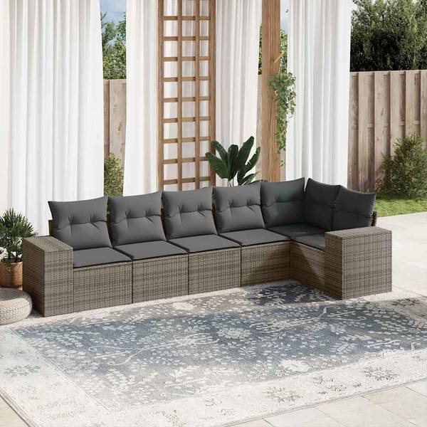 Garten-Lounge-Set 3034519-1 6-teilig Grau