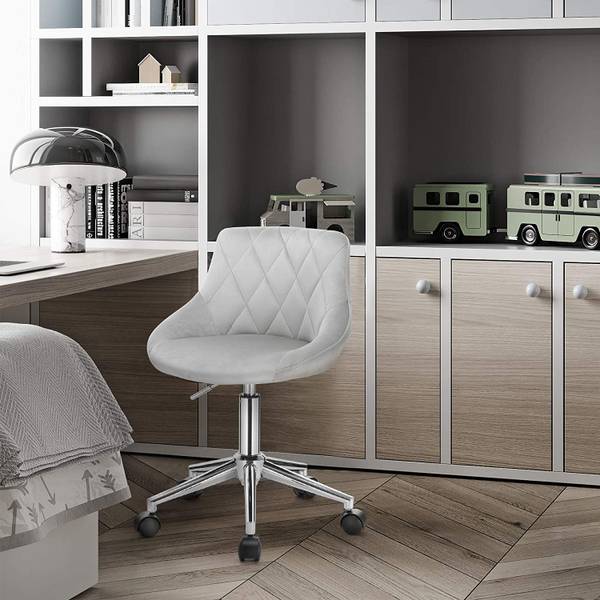 Bürohocker Christin Schwarz - Hellgrau