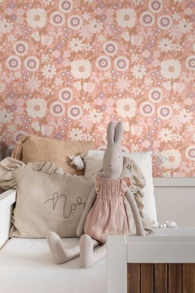 Tapete 132159 Pink - Papier - 50 x 900 x 50 cm