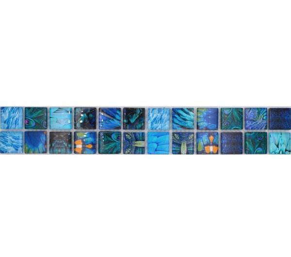 Mosaikfliesen 68BOR-WL74 Blau - Glas - 5 x 5 x 5 cm