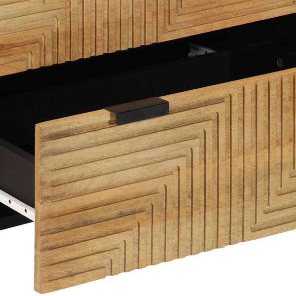 Sideboard 3043525 (2er Set) Braun - Mango - 60 x 75 x 33 cm