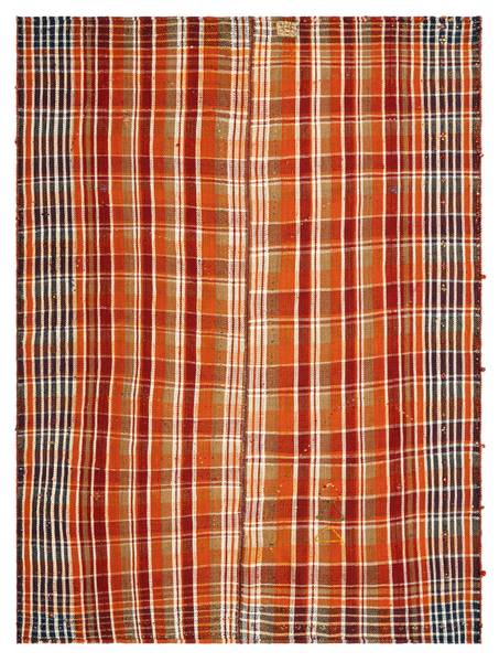 Tapis Jajim XIII Orange - Laine - 140 x 1 x 185 cm
