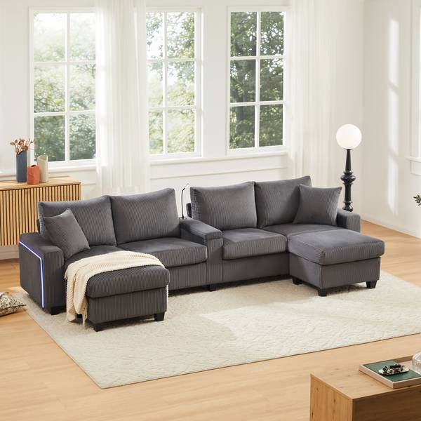 Ecksofa GLOWCHANGE Ⅳ Grau