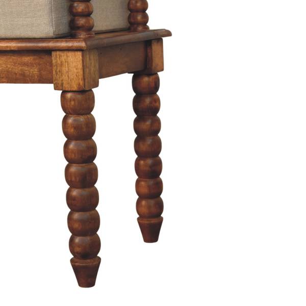 Bank Amber bruin - mango - 100 x 60 x 35 cm
