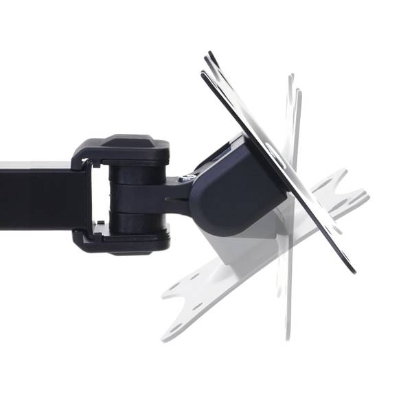 Support d'écran D38 bras rotatif Noir - Acier - 12 x 43 x 43 cm