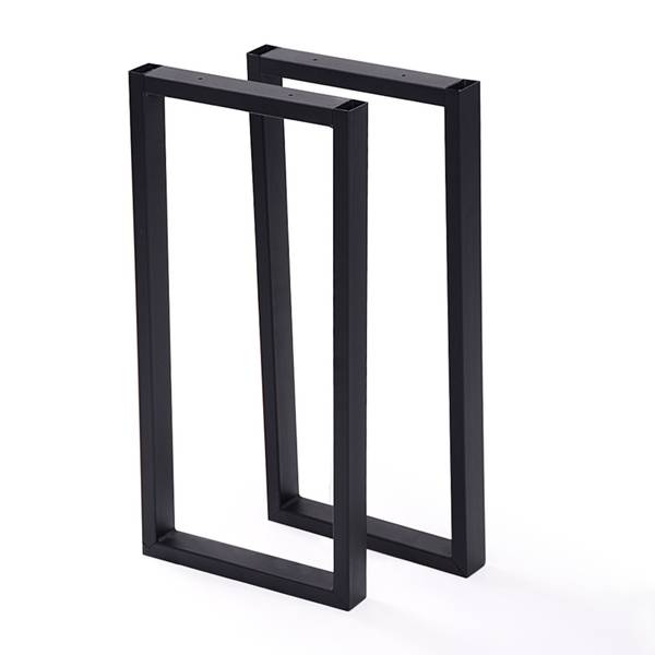 Tischgestell Møldrup Schwarz - Metall - 27 x 56 x 1 cm