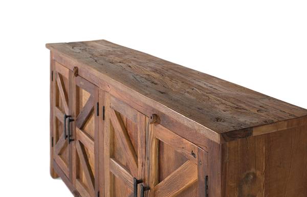 Sideboard 2139 Braun - Massivholz - 180 x 90 x 40 cm