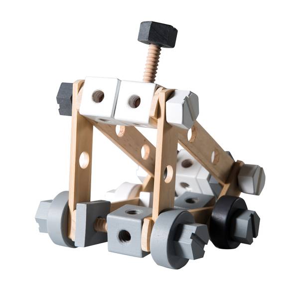 Jeu de construction en bois Marron - Bois manufacturé - 30 x 5 x 25 cm