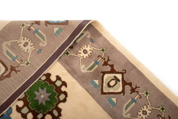 Tapis Täbriz XI Blanc - Laine - 243 x 1 x 304 cm