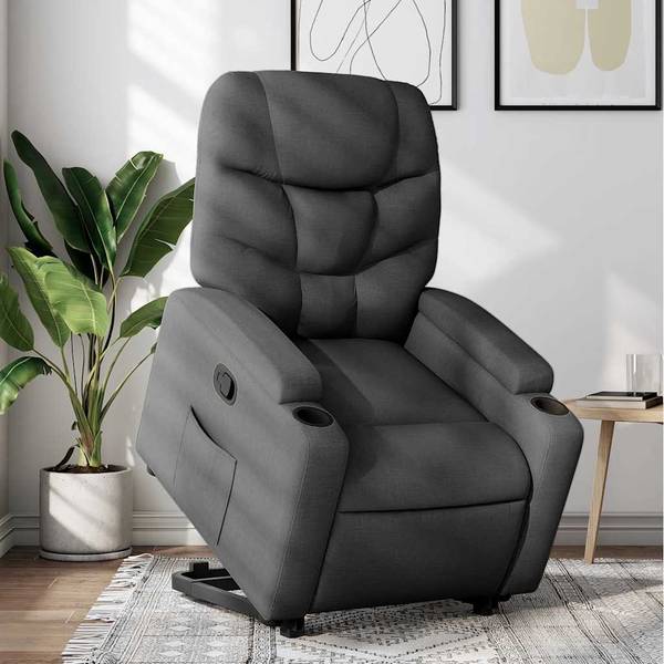 Fauteuil inclinable levage 3032386-1 Gris foncé - Gris