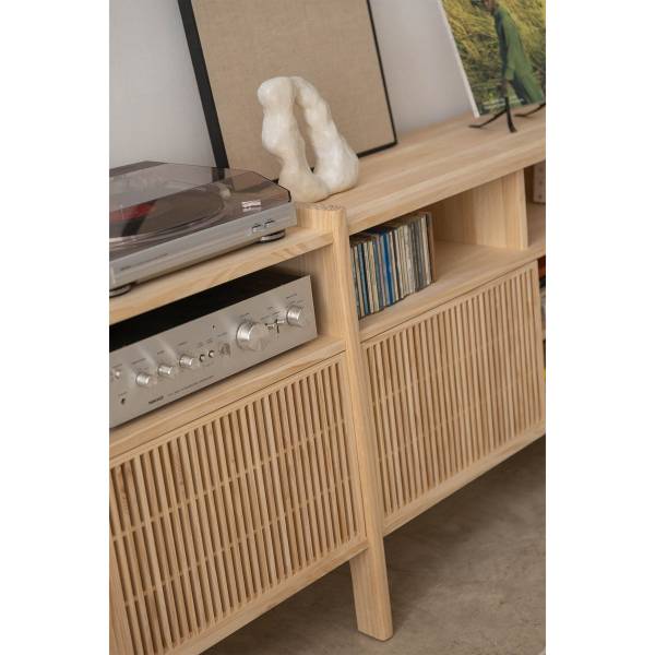 Sideboard Mesquida Groß Braun - Kiefer - 300 x 75 x 42 cm