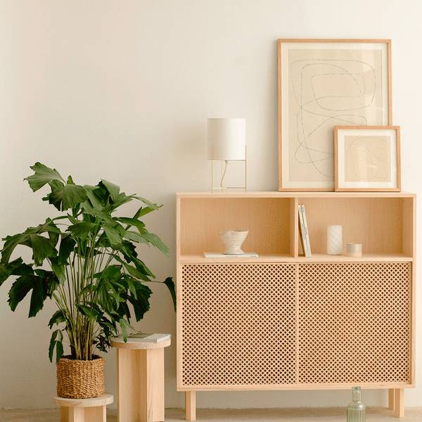 Sideboard Cadaqués Unlackiert Braun - Kiefer - 120 x 113 x 35 cm