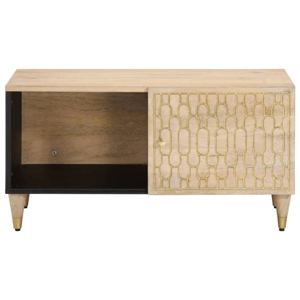 Couchtisch D736 Braun - Massivholz - 50 x 40 x 80 cm