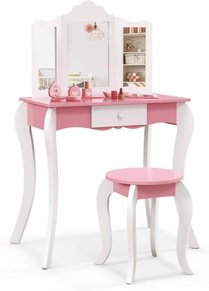 Kinder kaptafel TK32525ITNL wit - plaatmateriaal op houtbasis - 42 x 100 x 68 cm