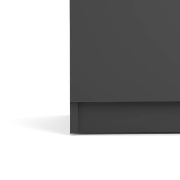 Sideboard Nada Glas Schwarz - Hochglanz Schwarz