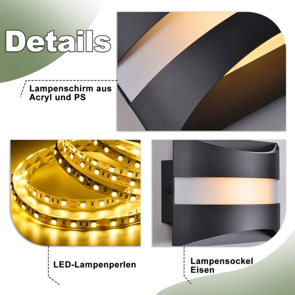 Wandlamp Lnfh zwart