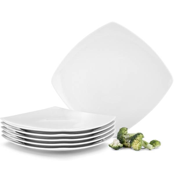 Teller-Set Speiseteller 6-tlg Weiß