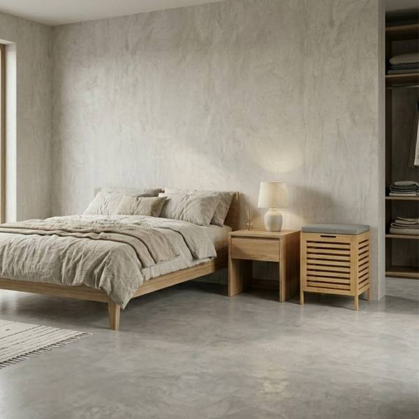 Wäschekorb DISA Beige - Bambus - 35 x 53 x 35 cm