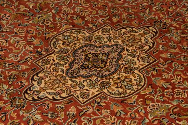 Orientteppich Premium Orange - Seide - 168 x 1 x 244 cm