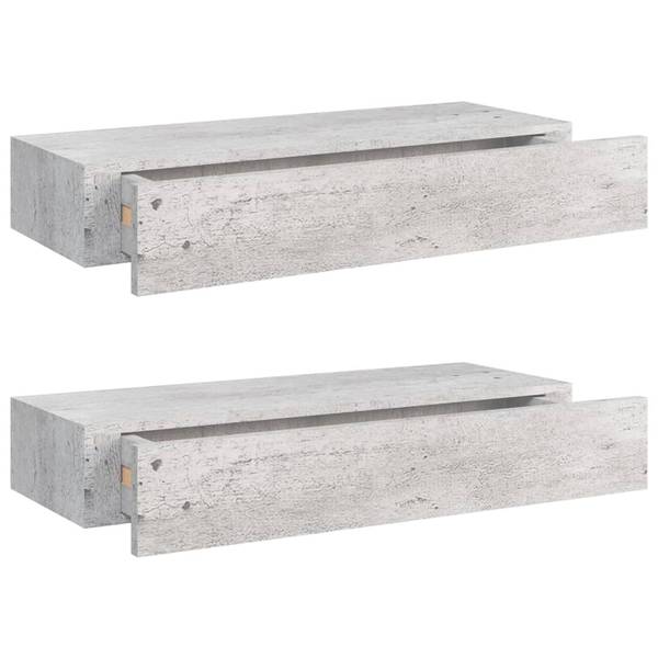 Schubladenregal 3006702-2 (2er Set) Steingrau - Tiefe: 60 cm