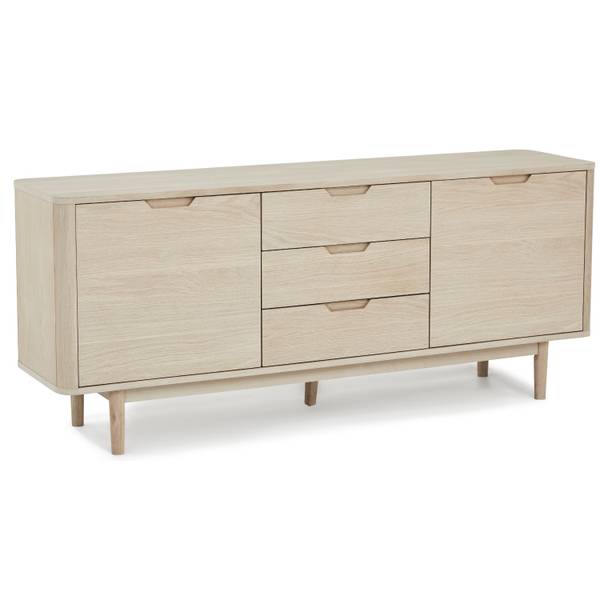 Sideboard Nyborg Braun - Eiche - 180 x 75 x 45 cm