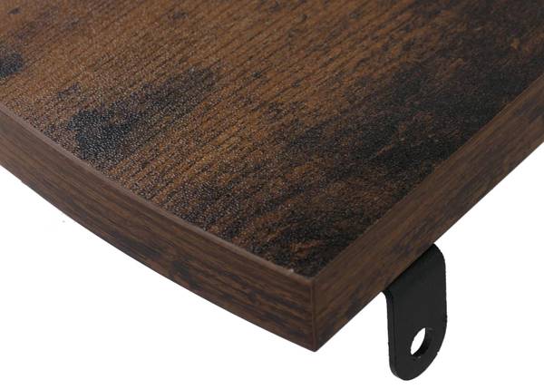 Hoekrek O99 bruin - ijzer - 30 x 128 x 30 cm
