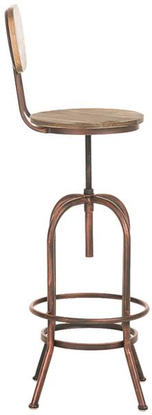 Barhocker Pino 2er Set Braun - Metall - 50 x 102 x 50 cm