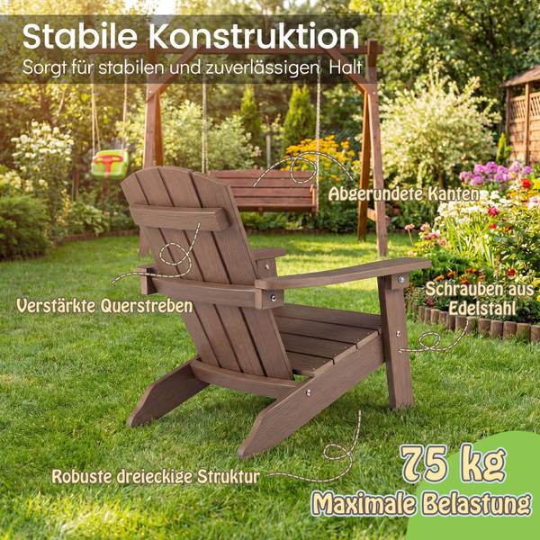 Gartenstuhl ZB35275 Braun