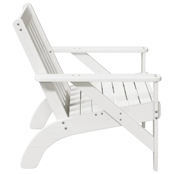 Chaise de jardin adirondack 3044360-1 Blanc - Pin - 75 x 77 x 77 cm