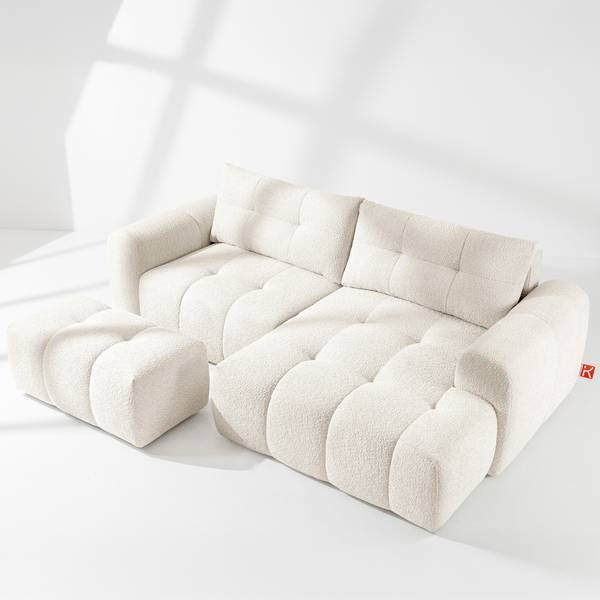 Ecksofa RAVIA Weiß