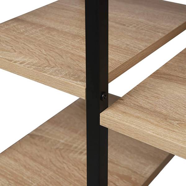 Standregal Finja Braun - Holzwerkstoff - Metall - 80 x 97 x 35 cm
