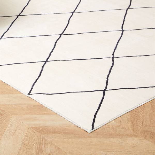 Teppich RHOMB Cremeweiß - 160 x 230 cm