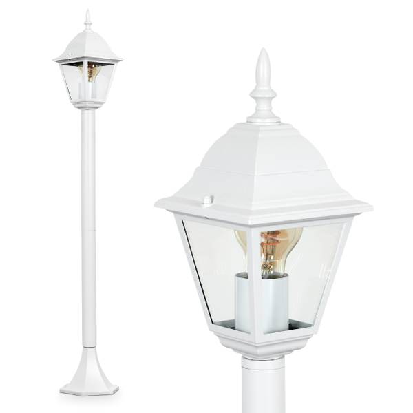 Wegeleuchte Quartucciu Durchsichtig - Weiß - 20 x 33 x 22 cm