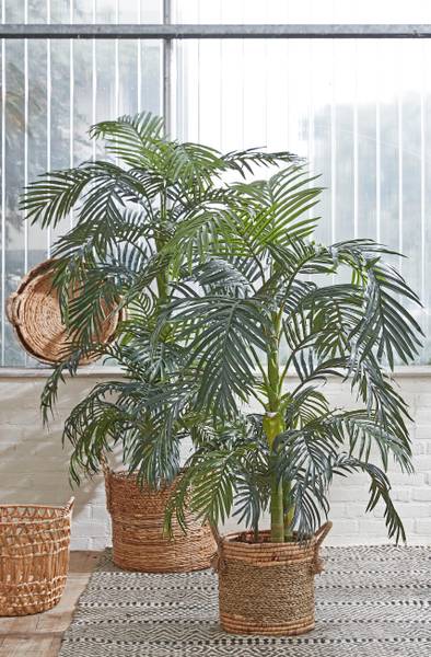Kunstpflanze Areca palm Grün - Textil - 100 x 150 x 100 cm