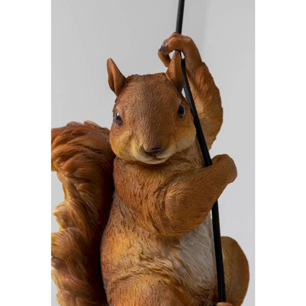 Suspension Animal Squirrel 20cm Polyrésine / Polycarbonate - 1 ampoule