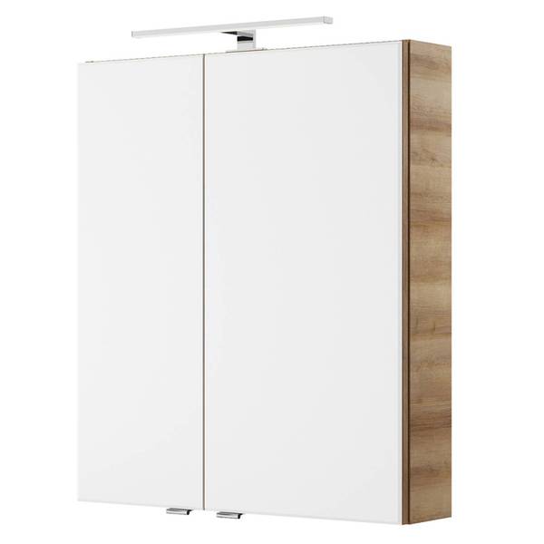 Badmöbel-Set VILLATORO-66-8 2er-Set Braun - Holzwerkstoff - 60 x 200 x 45 cm